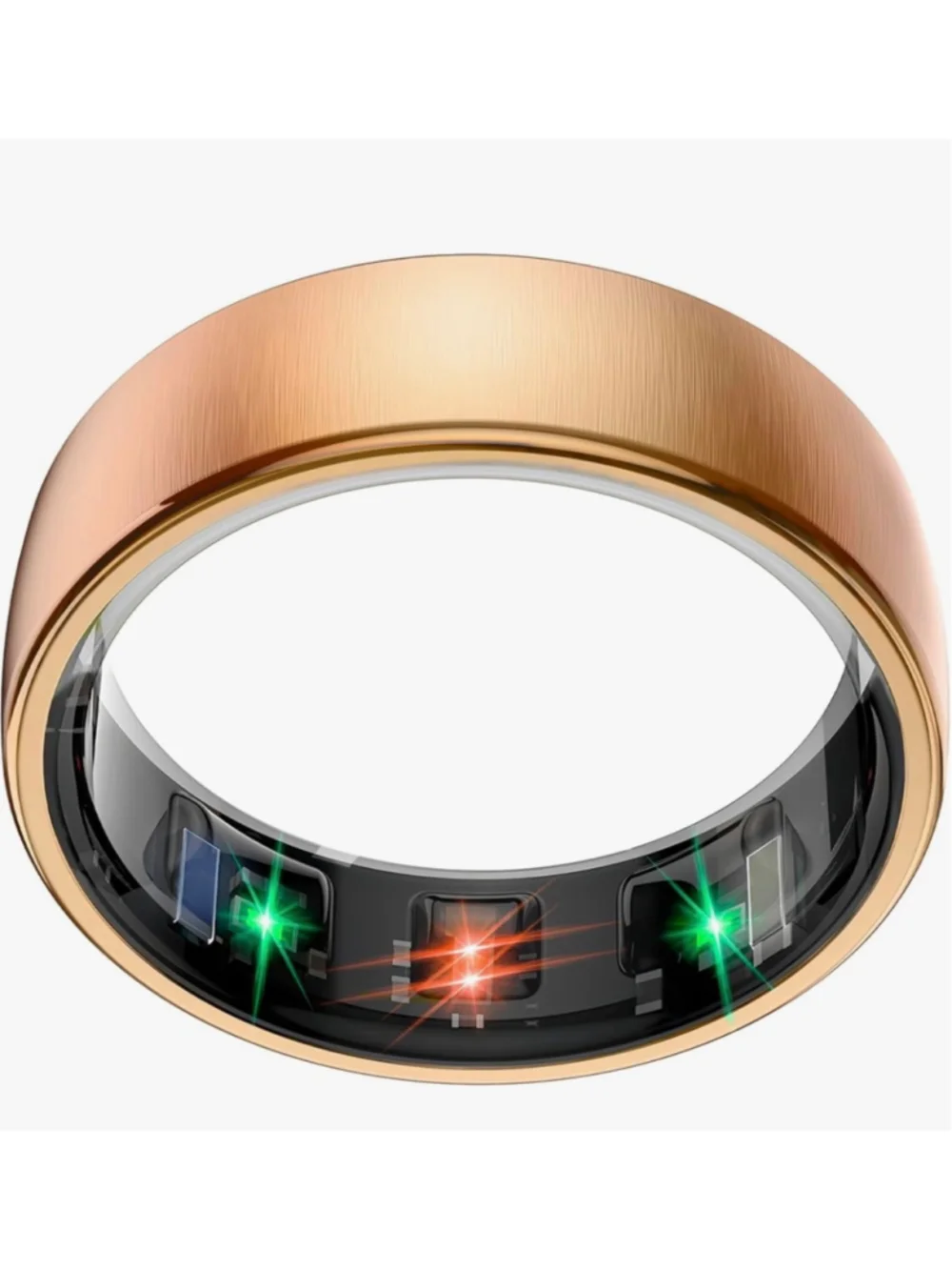 EOGBM Smart Health Ring Rose Gold Size 8 Fitness Tracker Sleep Monitor
